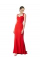Rosso Stile sirena Innamorato Alto Collo Crespo Elastico Lunga Formali Abiti da damigella donore / Abiti da sera / Abiti da ballo Fabbrica