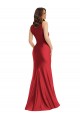 Rosso Stile sirena Piazza Raso Setoso Lunga Formali Abiti da damigella donore / Abiti da sera / Abiti da ballo Fabbrica